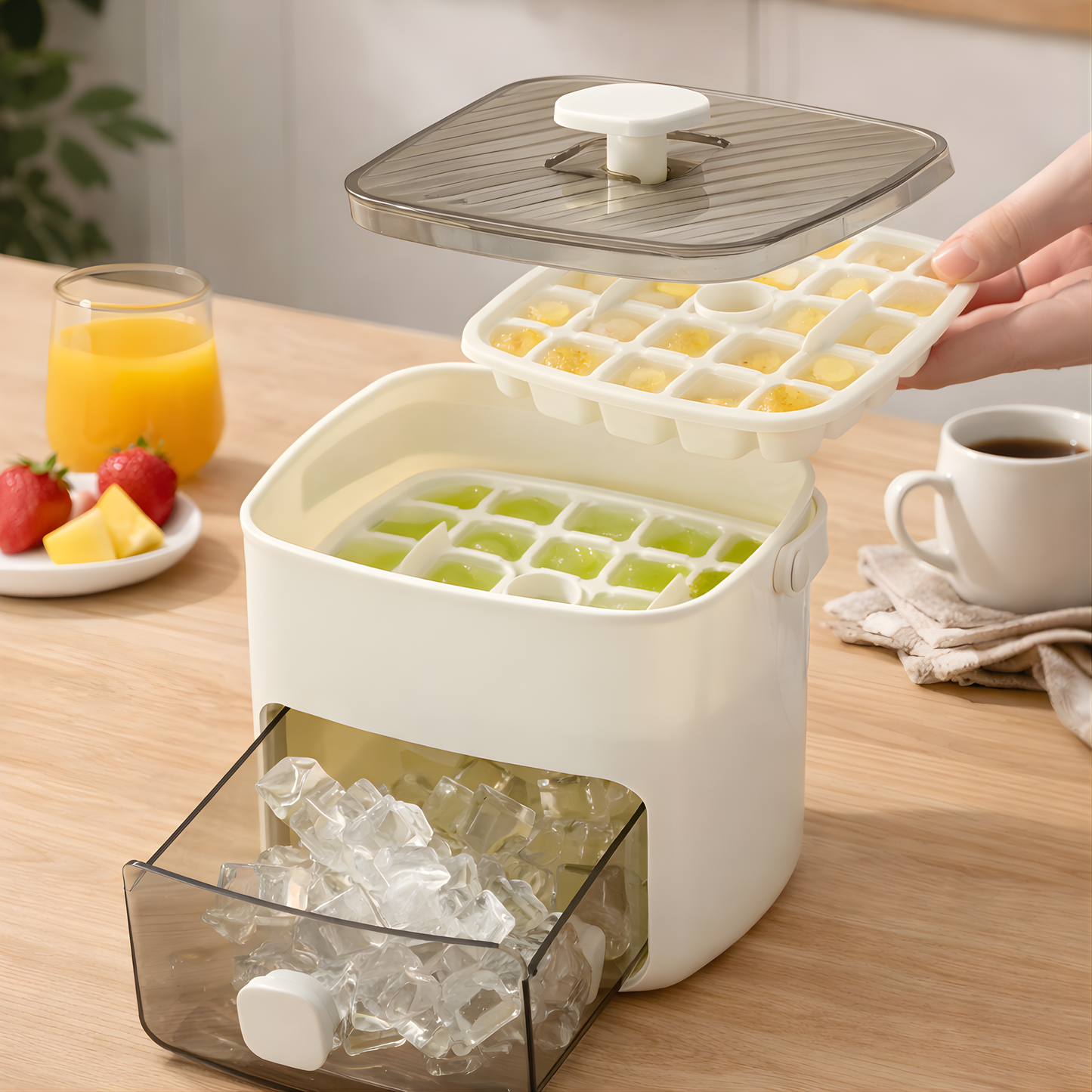 MELNERO — Molde para cubitos de hielo de 48 rejillas