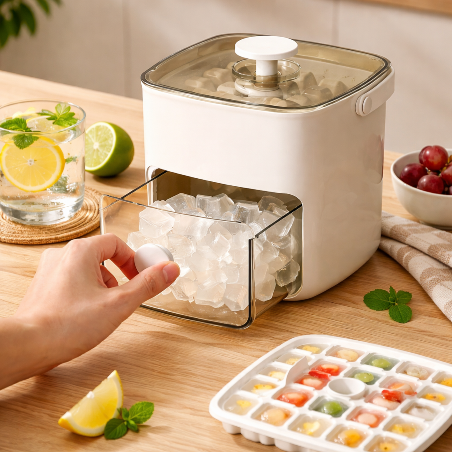 MELNERO — Molde para cubitos de hielo de 48 rejillas