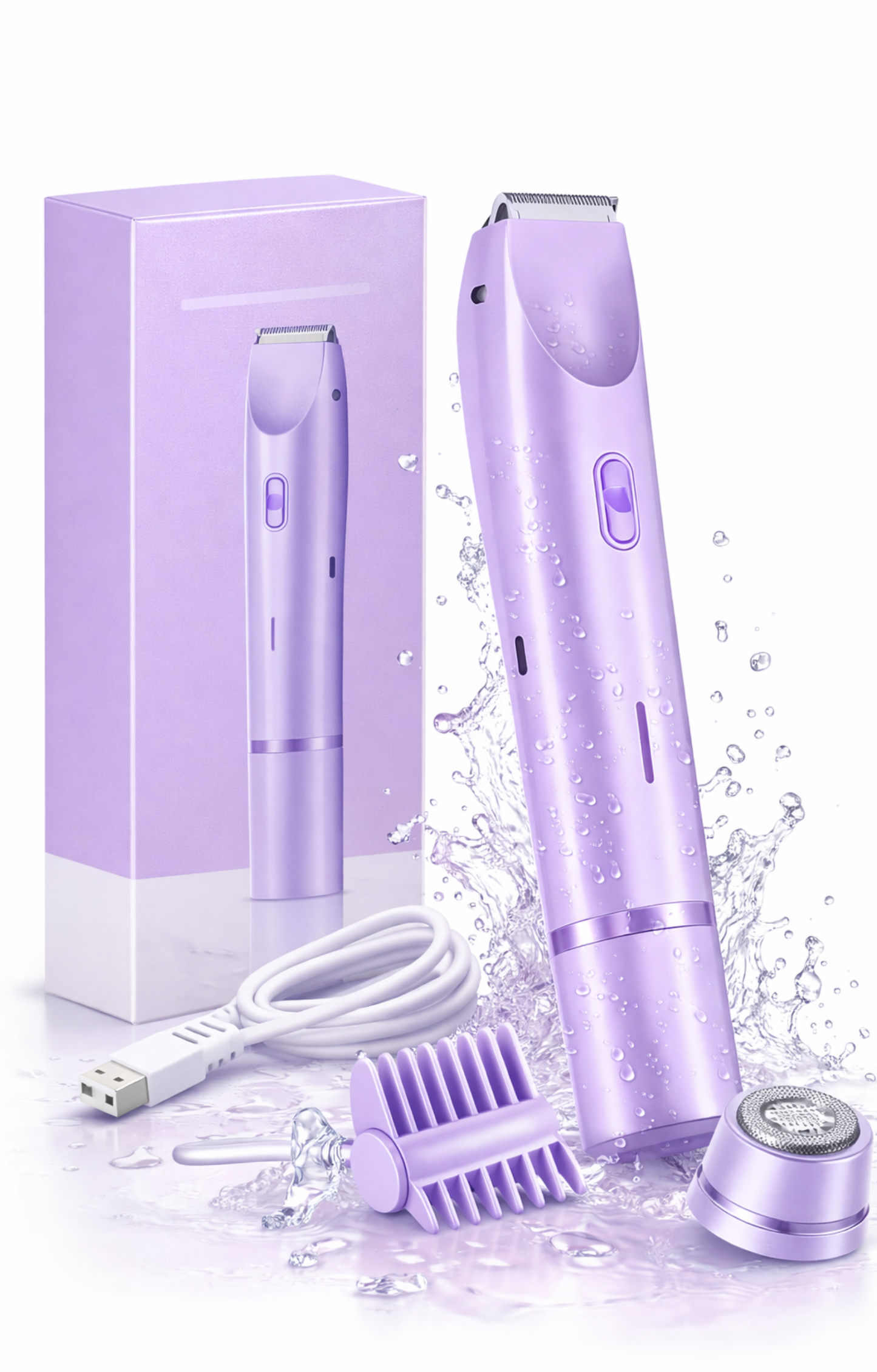 Electric Shaver for Woman Double Head Dual Purpose Female Razor Body Epilator Leg Underarm Bikini Electric Hair Remover Trimmer