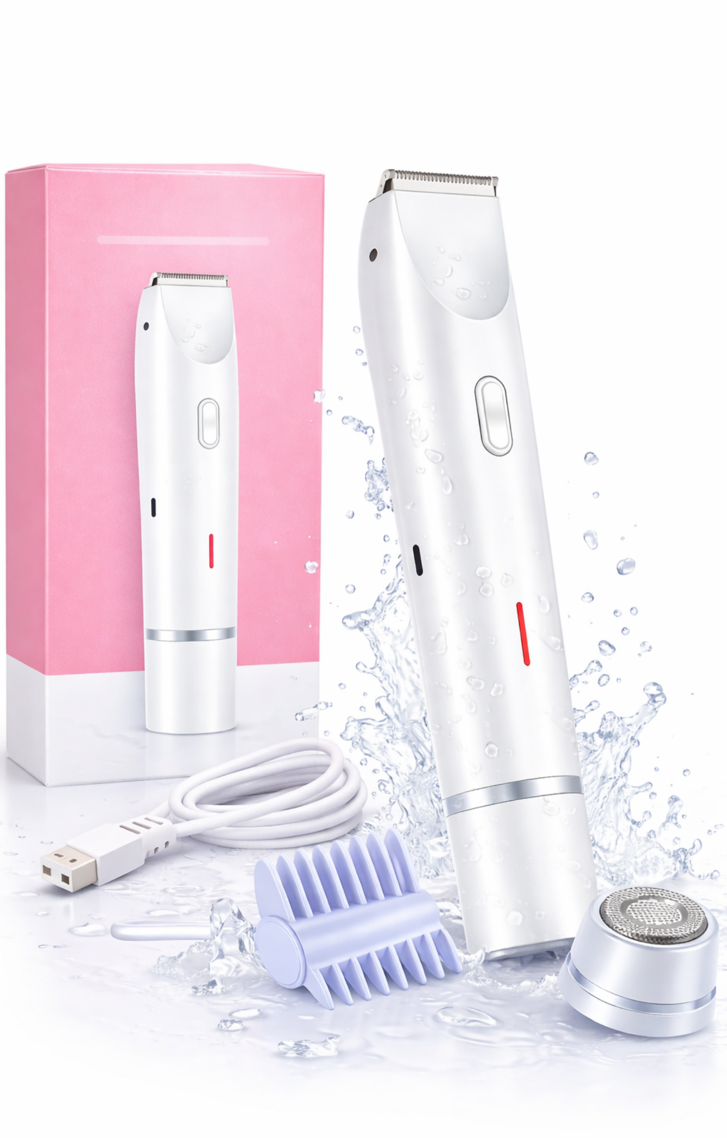 Electric Shaver for Woman Double Head Dual Purpose Female Razor Body Epilator Leg Underarm Bikini Electric Hair Remover Trimmer
