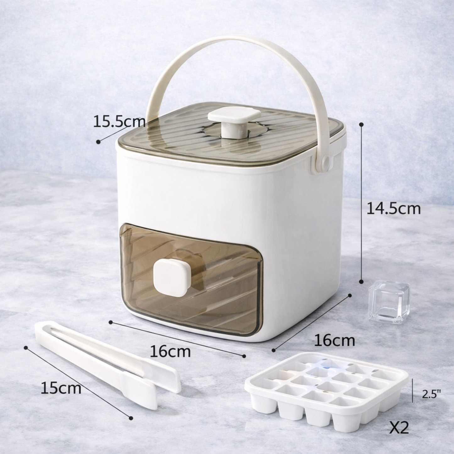 MELNERO — Molde para cubitos de hielo de 48 rejillas